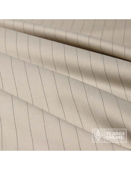 Tela Beige Diplomática Boutique - Venta de Telas de Rayas Tela Beige Diplomática Boutique - Venta de Telas de Rayas