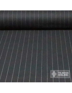 Tela Negra Diplomática - Venta de Telas de Rayas