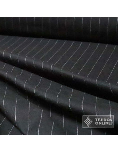 Tela Negra Diplomática - Venta de Telas de Rayas 2