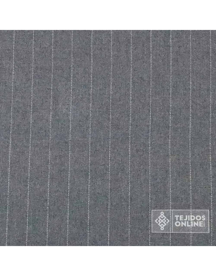 Tela Diplomática Camel y Gris - Telas de Rayas para Vestir