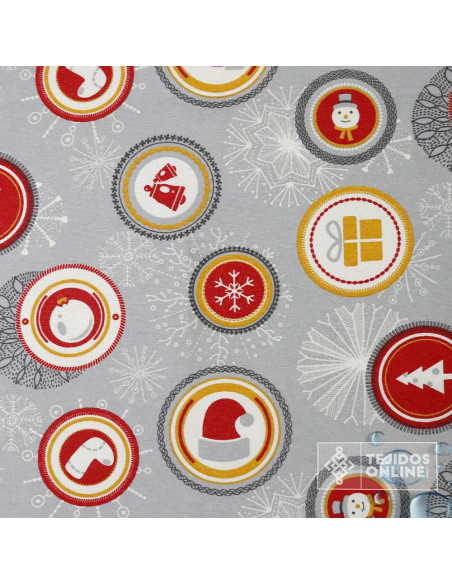 Mantel Navidad Gris Resinado | Hule Impermeable Navidad Mantel Navidad Gris Resinado | Hule Impermeable Navidad