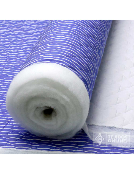 Tela Acolchada Rayas Diplomáticas - Tela Enguatada Infantil - Imagen 3