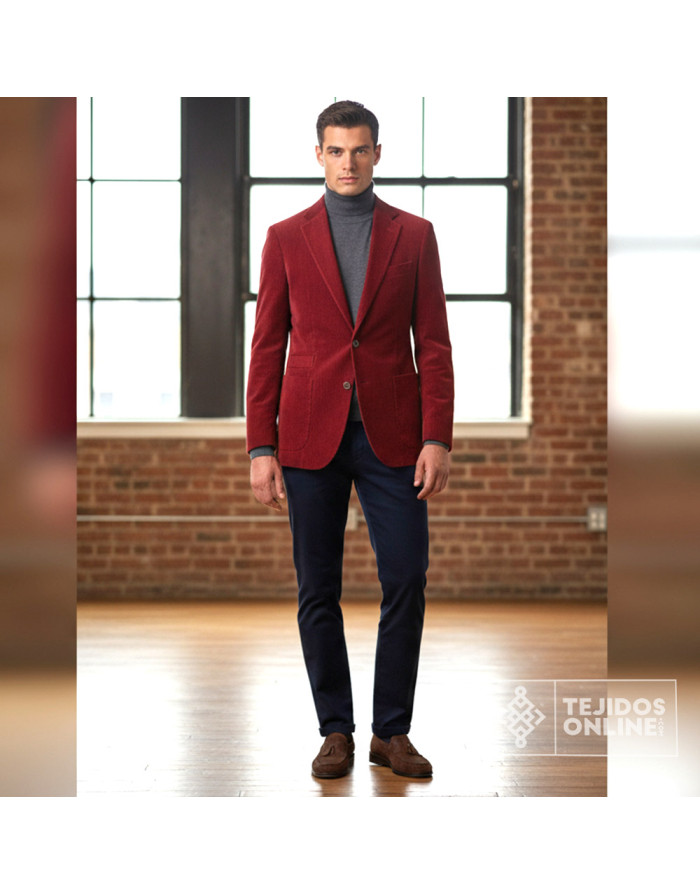 Tela Pana Roja - Telas de Pana - Tienda de Telas