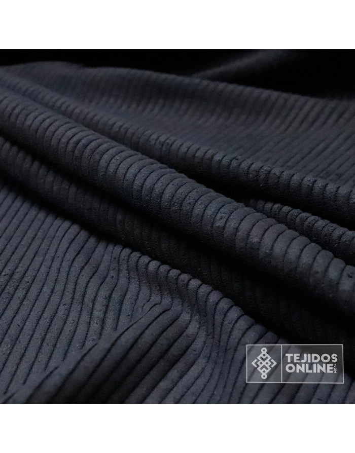 Tela Pana Negra - Telas de Pana - Tienda de Telas