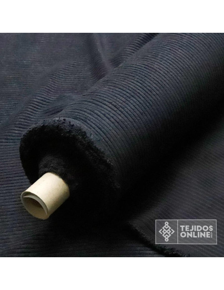 Tela Pana Negra - Telas de Pana - Tienda de Telas