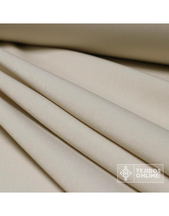 Tela Lisa Asargada con Lycra - Tela Doble de Ancha