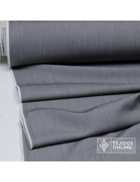 Tela Lisa Asargada con Lycra - Tela Doble de Ancha