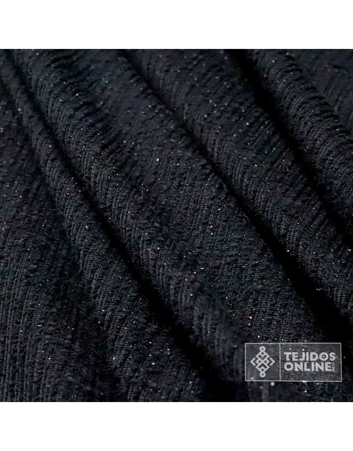 Tela Punto Lana Imitación Chanel | Colores Tierra, Negro y Burdeos