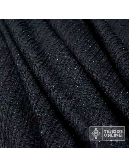 Tela Punto Lana Imitación Chanel | Colores Tierra, Negro y Burdeos