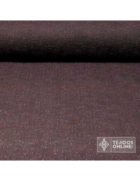 Tela Punto Lana Imitación Chanel | Colores Tierra, Negro y Burdeos