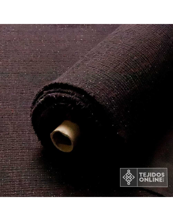 Tela Punto Lana Imitación Chanel | Colores Tierra, Negro y Burdeos