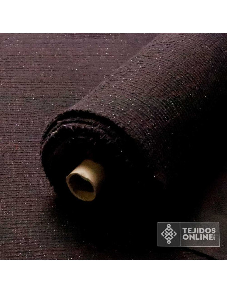 Tela Punto Lana Imitación Chanel | Colores Tierra, Negro y Burdeos