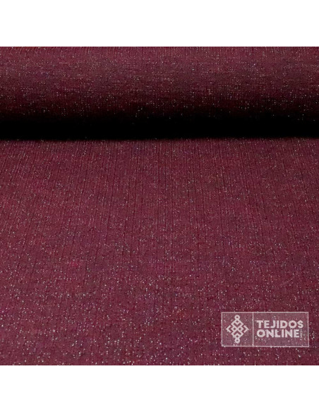 Tela Punto Lana Imitación Chanel | Colores Tierra, Negro y Burdeos