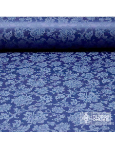 Tela Damasco Azul Floral Sintra  | Ancho 2,80 m para Cofradías - Imagen 1