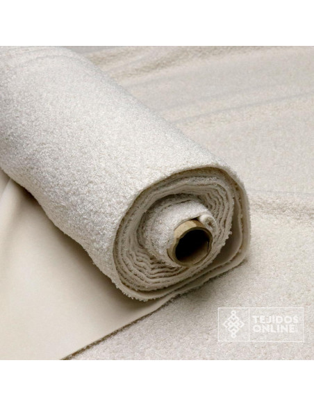 Baguilla Lisa Crema - Tela Baguilla para Chaquetas y Abrigos - Imagen 2