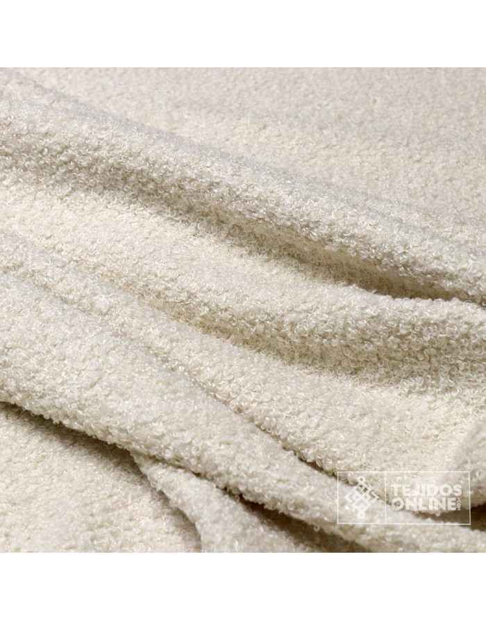 Baguilla Lisa Crema - Tela Baguilla para Chaquetas y Abrigos - Imagen 4