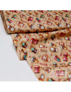 Tela Algodón Infantil Doctores | Telas Infantiles - Imagen 2