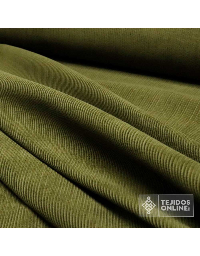 Tela Pana Verde - Telas de Pana - Tienda de Telas - Imagen 2