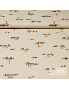 Polipiel Elástica Infantil Cochecitos  - Tela Infantil Impermeable - Imagen 1