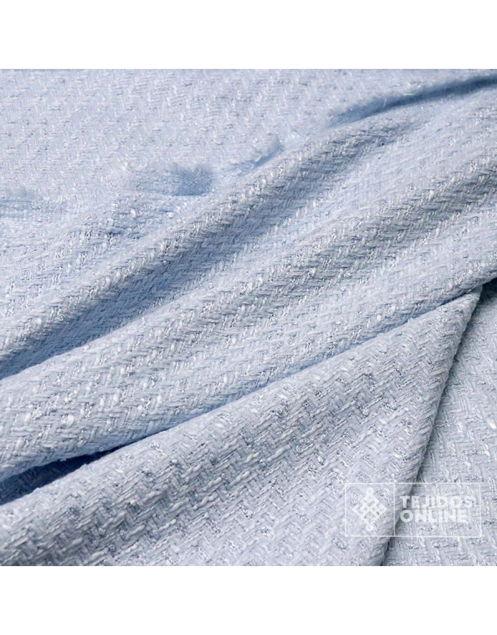 Tela Chanel con Lurex Plata - Tienda de Telas - Imagen 3