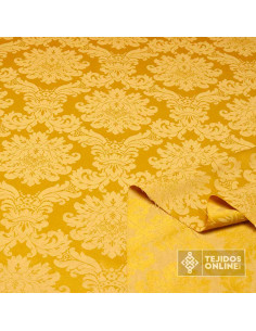 Damasco Dorado Versace - Retal - Tela para Semana Santa - Imagen 2