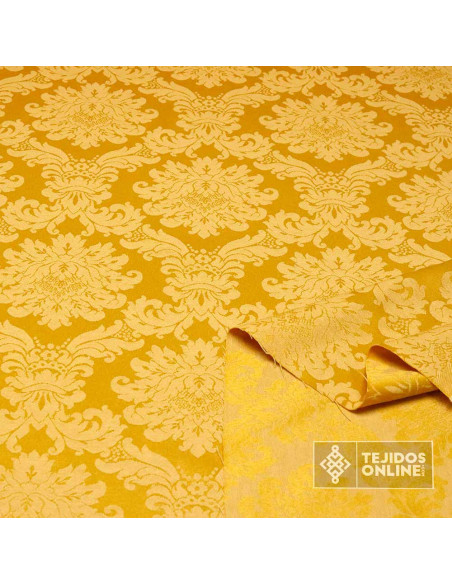 Damasco Dorado Versace - Retal - Tela para Semana Santa - Imagen 2