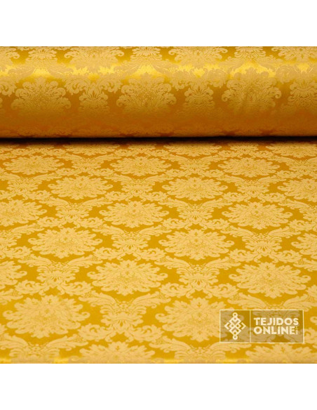 Damasco Dorado Versace - Retal - Tela para Semana Santa - Imagen 1