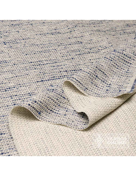 Tela Lana Cheviot Azul y Maquillaje | Tejidosonline - Imagen 3