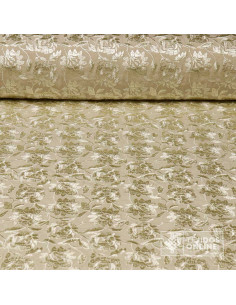 Tela Mantón de Manila Camel Bordada