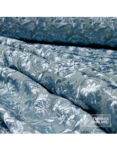 Tela Mantón de Manila Aguamarina