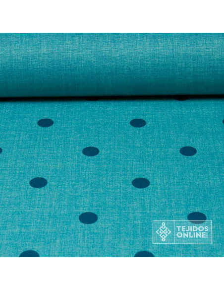 Tela de Lunares Aguamarina - Telas de Lunares - Imagen 1