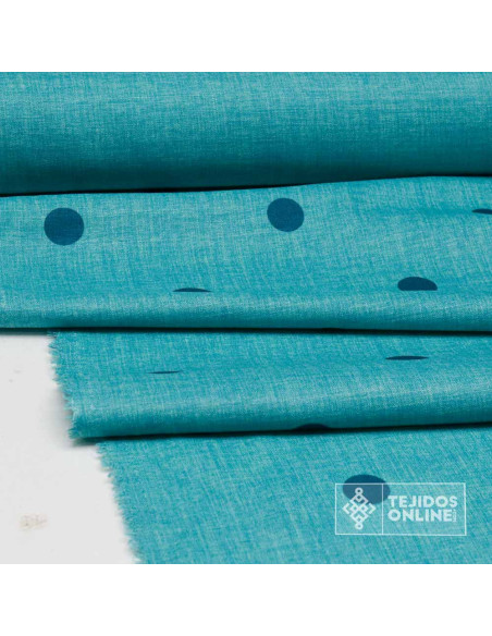 Tela de Lunares Aguamarina - Telas de Lunares - Imagen 3