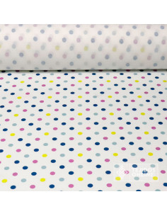 Tela De Flamenca con Lunares Multicolor