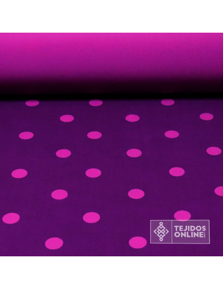 Tela Morada Lunar Buganvilia Big - Telas de Lunares - Imagen 1