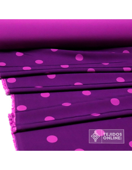 Tela Morada Lunar Buganvilia Big - Telas de Lunares - Imagen 4