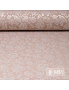 Tela Damasco Rosa Empolvado Sintra | Ancho 2,80 m para Cofradías - Imagen 1