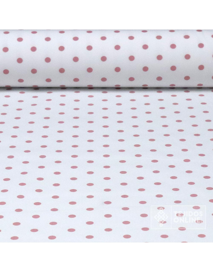 Popelín Blanco Lent Maquillaje - Retal | Telas de Retales - Imagen 1