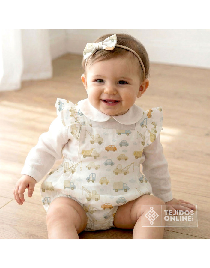 Tela de Infantil de Coches Algodón - 100% Algodón Infantil - Imagen 2