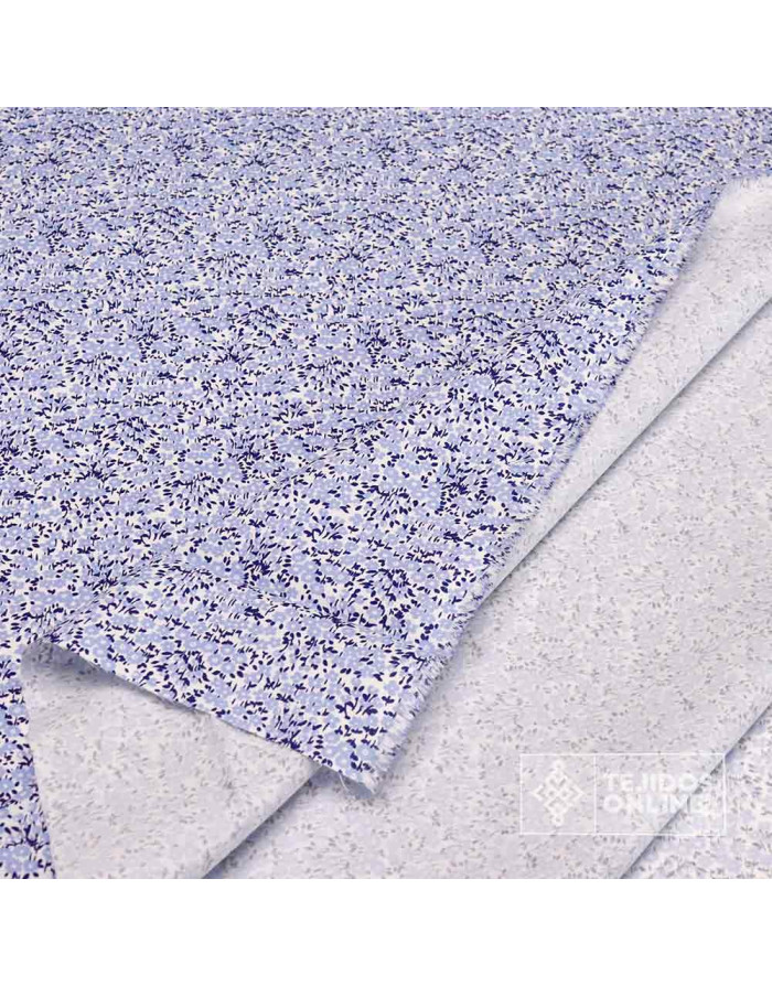 Tela Estampada Flores Azafata y Verde - 100% Algodón Infantil - Imagen 3