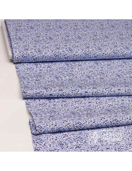 Tela Estampada Flores Azafata y Verde - 100% Algodón Infantil - Imagen 2