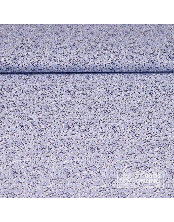 Tela Estampada Flores Azafata y Verde - 100% Algodón Infantil - Imagen 1