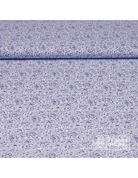 Tela Estampada Flores Azafata y Verde - 100% Algodón Infantil - Imagen 1