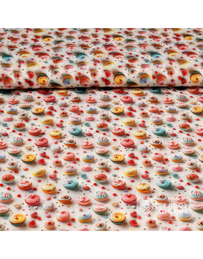 Tela Estampada Cut Kate Infantil - 100% Algodón Infantil - Imagen 1