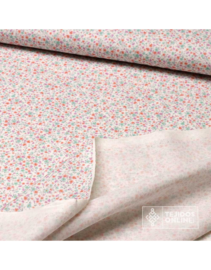 Tela Algodón Flores Liberty Eva - 100% Algodón Infantil - Imagen 3