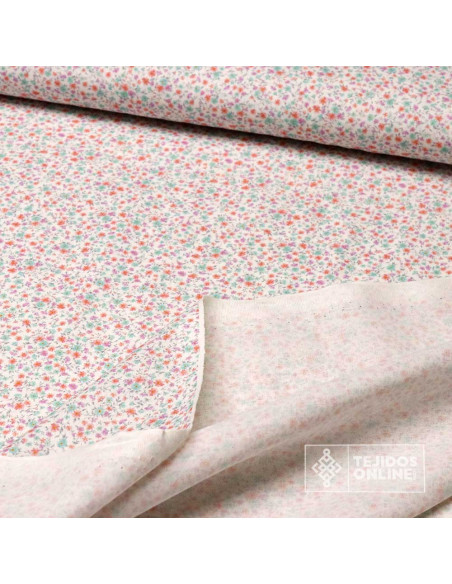 Tela Algodón Flores Liberty Eva - 100% Algodón Infantil - Imagen 3