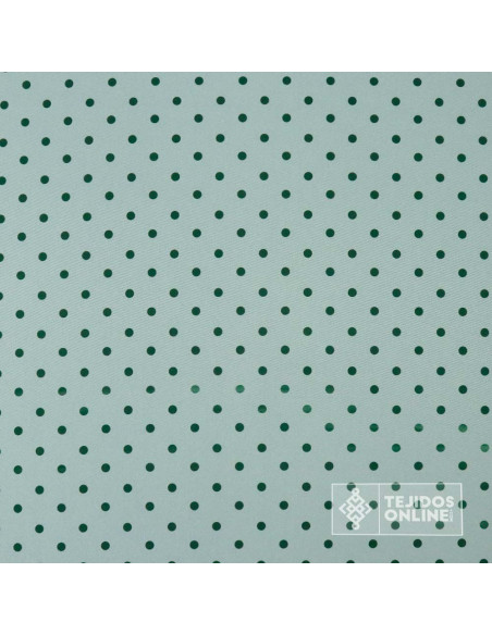 Tela Verde Hade Lunar Verde Botella Lenteja - Telas de Flamenca - Imagen 3