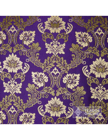 Brocado Morado Sacro  - Telas Para Cofradías - Imagen 4