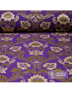 Brocado Morado Sacro  - Telas Para Cofradías - Imagen 1