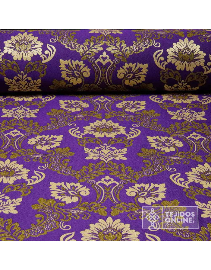 Brocado Morado Sacro  - Telas Para Cofradías - Imagen 1