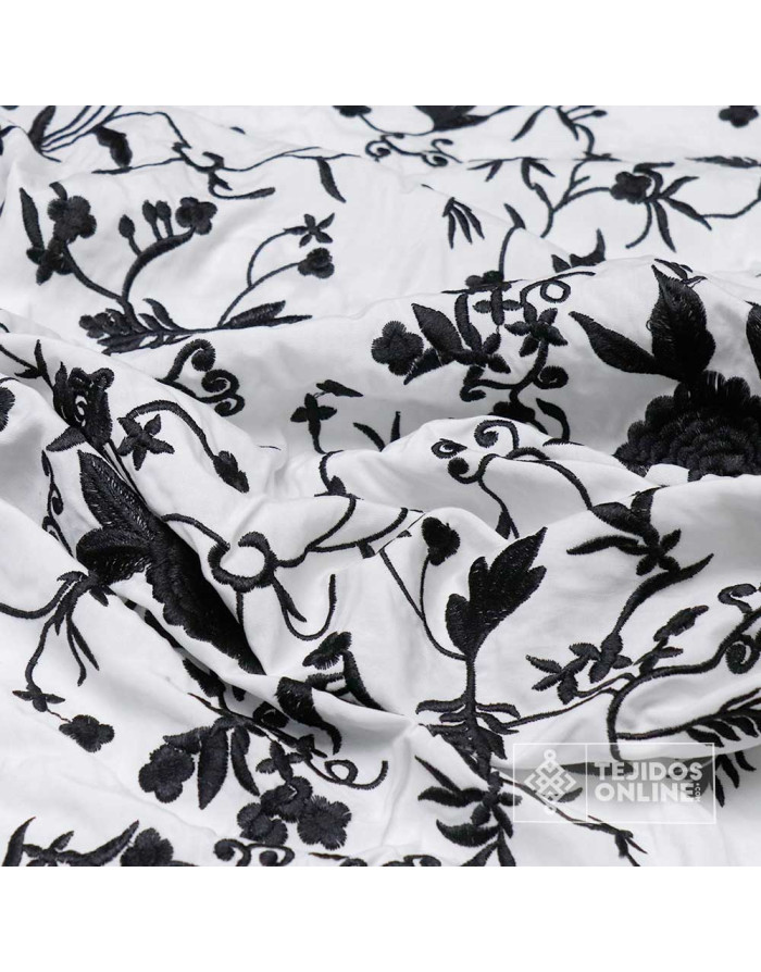Mantoncillo Blanco con Flores Negras | Mantoncillos - Imagen 4